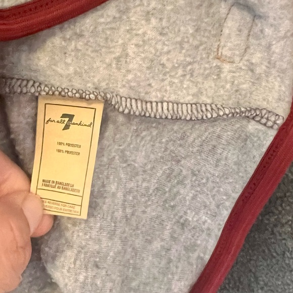 7 FOR ALL MANKIND Boys Color Sz XL Polar Fleece Jacket Funnel neck Snap Button - Picture 7 of 10